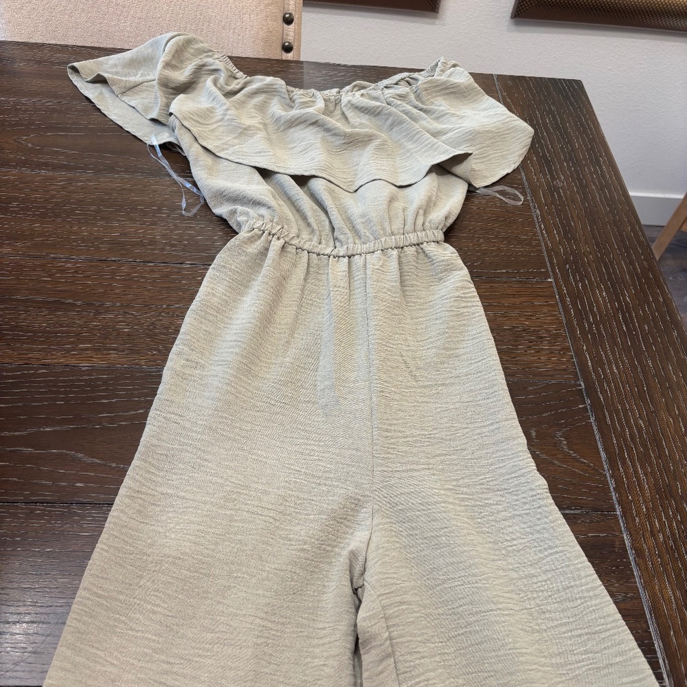 One piece romper with belt